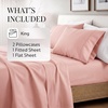 image:imageLinen Market DoubleBrushed Microfiber Queen Sheet Set 4 Piece  OekoTEX Certified Ultra Soft amp WrinkleFree  16 Deep Pocket Sheets  Easy Care Queen Size  IvoryMy Heart Pink