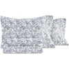 image:imageLinen Market DoubleBrushed Microfiber Queen Sheet Set 4 Piece  OekoTEX Certified Ultra Soft amp WrinkleFree  16 Deep Pocket Sheets  Easy Care Queen Size  IvoryCoarse Paisley Navy