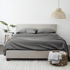 image:imageLinen Market DoubleBrushed Microfiber Queen Sheet Set 4 Piece  OekoTEX Certified Ultra Soft amp WrinkleFree  16 Deep Pocket Sheets  Easy Care Queen Size  IvoryCozy Gray