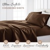 image:imageLinen Market DoubleBrushed Microfiber Queen Sheet Set 4 Piece  OekoTEX Certified Ultra Soft amp WrinkleFree  16 Deep Pocket Sheets  Easy Care Queen Size  IvoryChocolate