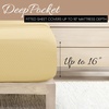 image:imageLinen Market DoubleBrushed Microfiber Queen Sheet Set 4 Piece  OekoTEX Certified Ultra Soft amp WrinkleFree  16 Deep Pocket Sheets  Easy Care Queen Size  IvoryHoneycomb Yellow