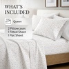image:imageLinen Market DoubleBrushed Microfiber Queen Sheet Set 4 Piece  OekoTEX Certified Ultra Soft amp WrinkleFree  16 Deep Pocket Sheets  Easy Care Queen Size  IvoryFloral Pink