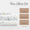 image:imageLinen Market DoubleBrushed Microfiber Queen Sheet Set 4 Piece  OekoTEX Certified Ultra Soft amp WrinkleFree  16 Deep Pocket Sheets  Easy Care Queen Size  IvoryWildflower Light Gray