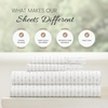 image:imageLinen Market DoubleBrushed Microfiber Queen Sheet Set 4 Piece  OekoTEX Certified Ultra Soft amp WrinkleFree  16 Deep Pocket Sheets  Easy Care Queen Size  IvoryBeaded Arrows Light Gray