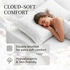 image:imageLinen Market DoubleBrushed Microfiber Queen Sheet Set 4 Piece  OekoTEX Certified Ultra Soft amp WrinkleFree  16 Deep Pocket Sheets  Easy Care Queen Size  IvoryLight Gray