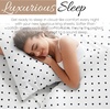 image:imageLinen Market DoubleBrushed Microfiber Queen Sheet Set 4 Piece  OekoTEX Certified Ultra Soft amp WrinkleFree  16 Deep Pocket Sheets  Easy Care Queen Size  IvorySoft Dots Navy