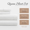 image:imageLinen Market DoubleBrushed Microfiber Queen Sheet Set 4 Piece  OekoTEX Certified Ultra Soft amp WrinkleFree  16 Deep Pocket Sheets  Easy Care Queen Size  IvoryStippled Light Gray