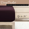 image:imageLinen Market DoubleBrushed Microfiber Queen Sheet Set 4 Piece  OekoTEX Certified Ultra Soft amp WrinkleFree  16 Deep Pocket Sheets  Easy Care Queen Size  IvoryPurple