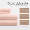 image:imageLinen Market DoubleBrushed Microfiber Queen Sheet Set 4 Piece  OekoTEX Certified Ultra Soft amp WrinkleFree  16 Deep Pocket Sheets  Easy Care Queen Size  IvoryBlush