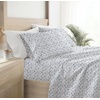 image:imageLinen Market DoubleBrushed Microfiber Queen Sheet Set 4 Piece  OekoTEX Certified Ultra Soft amp WrinkleFree  16 Deep Pocket Sheets  Easy Care Queen Size  IvoryBurst of Vines Navy