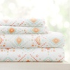 image:imageLinen Market DoubleBrushed Microfiber Queen Sheet Set 4 Piece  OekoTEX Certified Ultra Soft amp WrinkleFree  16 Deep Pocket Sheets  Easy Care Queen Size  IvoryAztec Dreams Coral