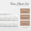 image:imageLinen Market DoubleBrushed Microfiber Queen Sheet Set 4 Piece  OekoTEX Certified Ultra Soft amp WrinkleFree  16 Deep Pocket Sheets  Easy Care Queen Size  IvoryBurst of Vines Gray