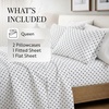 image:imageLinen Market DoubleBrushed Microfiber Queen Sheet Set 4 Piece  OekoTEX Certified Ultra Soft amp WrinkleFree  16 Deep Pocket Sheets  Easy Care Queen Size  IvorySoft Dots Navy