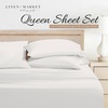 image:imageLinen Market DoubleBrushed Microfiber Queen Sheet Set 4 Piece  OekoTEX Certified Ultra Soft amp WrinkleFree  16 Deep Pocket Sheets  Easy Care Queen Size  IvoryStippled Light Gray