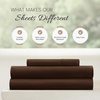 image:imageLinen Market DoubleBrushed Microfiber Queen Sheet Set 4 Piece  OekoTEX Certified Ultra Soft amp WrinkleFree  16 Deep Pocket Sheets  Easy Care Queen Size  IvoryChocolate
