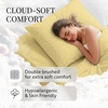 image:imageLinen Market DoubleBrushed Microfiber Queen Sheet Set 4 Piece  OekoTEX Certified Ultra Soft amp WrinkleFree  16 Deep Pocket Sheets  Easy Care Queen Size  IvoryHoneycomb Yellow