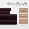 image:imageLinen Market DoubleBrushed Microfiber Queen Sheet Set 4 Piece  OekoTEX Certified Ultra Soft amp WrinkleFree  16 Deep Pocket Sheets  Easy Care Queen Size  IvoryPurple