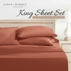 image:imageLinen Market DoubleBrushed Microfiber Queen Sheet Set 4 Piece  OekoTEX Certified Ultra Soft amp WrinkleFree  16 Deep Pocket Sheets  Easy Care Queen Size  IvoryClay