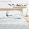 image:imageLinen Market DoubleBrushed Microfiber Queen Sheet Set 4 Piece  OekoTEX Certified Ultra Soft amp WrinkleFree  16 Deep Pocket Sheets  Easy Care Queen Size  IvoryWildflower Light Gray
