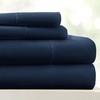 image:imageLinen Market DoubleBrushed Microfiber Queen Sheet Set 4 Piece  OekoTEX Certified Ultra Soft amp WrinkleFree  16 Deep Pocket Sheets  Easy Care Queen Size  IvoryDeep Blue