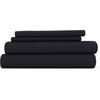 image:imageLinen Market DoubleBrushed Microfiber Queen Sheet Set 4 Piece  OekoTEX Certified Ultra Soft amp WrinkleFree  16 Deep Pocket Sheets  Easy Care Queen Size  IvoryBlack