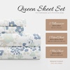 image:imageLinen Market DoubleBrushed Microfiber Queen Sheet Set 4 Piece  OekoTEX Certified Ultra Soft amp WrinkleFree  16 Deep Pocket Sheets  Easy Care Queen Size  IvoryViolets Light Blue