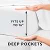 image:imageLinen Market DoubleBrushed Microfiber Queen Sheet Set 4 Piece  OekoTEX Certified Ultra Soft amp WrinkleFree  16 Deep Pocket Sheets  Easy Care Queen Size  IvorySage