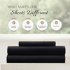 image:imageLinen Market DoubleBrushed Microfiber Queen Sheet Set 4 Piece  OekoTEX Certified Ultra Soft amp WrinkleFree  16 Deep Pocket Sheets  Easy Care Queen Size  IvoryBlack