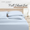 image:imageLinen Market DoubleBrushed Microfiber Queen Sheet Set 4 Piece  OekoTEX Certified Ultra Soft amp WrinkleFree  16 Deep Pocket Sheets  Easy Care Queen Size  IvoryLight Blue
