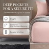 image:imageLinen Market DoubleBrushed Microfiber Queen Sheet Set 4 Piece  OekoTEX Certified Ultra Soft amp WrinkleFree  16 Deep Pocket Sheets  Easy Care Queen Size  IvoryMy Heart Pink