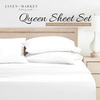 image:imageLinen Market DoubleBrushed Microfiber Queen Sheet Set 4 Piece  OekoTEX Certified Ultra Soft amp WrinkleFree  16 Deep Pocket Sheets  Easy Care Queen Size  IvoryAbsolute White