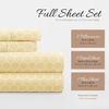 image:imageLinen Market DoubleBrushed Microfiber Queen Sheet Set 4 Piece  OekoTEX Certified Ultra Soft amp WrinkleFree  16 Deep Pocket Sheets  Easy Care Queen Size  IvoryHoneycomb Yellow