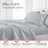 image:imageLinen Market DoubleBrushed Microfiber Queen Sheet Set 4 Piece  OekoTEX Certified Ultra Soft amp WrinkleFree  16 Deep Pocket Sheets  Easy Care Queen Size  IvoryTrellis Vine Light Gray