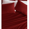 image:imageLinen Market DoubleBrushed Microfiber Queen Sheet Set 4 Piece  OekoTEX Certified Ultra Soft amp WrinkleFree  16 Deep Pocket Sheets  Easy Care Queen Size  IvoryBurgundy