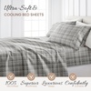 image:imageLinen Market DoubleBrushed Microfiber Queen Sheet Set 4 Piece  OekoTEX Certified Ultra Soft amp WrinkleFree  16 Deep Pocket Sheets  Easy Care Queen Size  IvoryPolkadot Gray