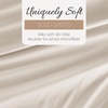 image:imageLinen Market DoubleBrushed Microfiber Queen Sheet Set 4 Piece  OekoTEX Certified Ultra Soft amp WrinkleFree  16 Deep Pocket Sheets  Easy Care Queen Size  IvoryElegant White