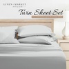 image:imageLinen Market DoubleBrushed Microfiber Queen Sheet Set 4 Piece  OekoTEX Certified Ultra Soft amp WrinkleFree  16 Deep Pocket Sheets  Easy Care Queen Size  IvoryCalm Light Gray