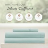 image:imageLinen Market DoubleBrushed Microfiber Queen Sheet Set 4 Piece  OekoTEX Certified Ultra Soft amp WrinkleFree  16 Deep Pocket Sheets  Easy Care Queen Size  IvoryAqua
