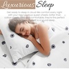 image:imageLinen Market DoubleBrushed Microfiber Queen Sheet Set 4 Piece  OekoTEX Certified Ultra Soft amp WrinkleFree  16 Deep Pocket Sheets  Easy Care Queen Size  IvoryIndigo Flowers Navy
