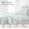 image:imageLinen Market DoubleBrushed Microfiber Queen Sheet Set 4 Piece  OekoTEX Certified Ultra Soft amp WrinkleFree  16 Deep Pocket Sheets  Easy Care Queen Size  IvoryBurst of Vines Light Blue