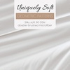 image:imageLinen Market DoubleBrushed Microfiber Queen Sheet Set 4 Piece  OekoTEX Certified Ultra Soft amp WrinkleFree  16 Deep Pocket Sheets  Easy Care Queen Size  IvoryStippled Light Gray