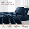 image:imageLinen Market DoubleBrushed Microfiber Queen Sheet Set 4 Piece  OekoTEX Certified Ultra Soft amp WrinkleFree  16 Deep Pocket Sheets  Easy Care Queen Size  IvoryDeep Blue