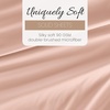 image:imageLinen Market DoubleBrushed Microfiber Queen Sheet Set 4 Piece  OekoTEX Certified Ultra Soft amp WrinkleFree  16 Deep Pocket Sheets  Easy Care Queen Size  IvoryBlush