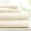 image:imageLinen Market DoubleBrushed Microfiber Queen Sheet Set 4 Piece  OekoTEX Certified Ultra Soft amp WrinkleFree  16 Deep Pocket Sheets  Easy Care Queen Size  IvoryElegant White