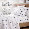 image:imageLinen Market DoubleBrushed Microfiber Queen Sheet Set 4 Piece  OekoTEX Certified Ultra Soft amp WrinkleFree  16 Deep Pocket Sheets  Easy Care Queen Size  IvoryIndigo Flowers Navy