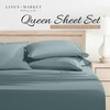 image:imageLinen Market DoubleBrushed Microfiber Queen Sheet Set 4 Piece  OekoTEX Certified Ultra Soft amp WrinkleFree  16 Deep Pocket Sheets  Easy Care Queen Size  IvoryOcean
