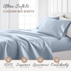 image:imageLinen Market DoubleBrushed Microfiber Queen Sheet Set 4 Piece  OekoTEX Certified Ultra Soft amp WrinkleFree  16 Deep Pocket Sheets  Easy Care Queen Size  IvoryLight Blue