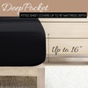 image:imageLinen Market DoubleBrushed Microfiber Queen Sheet Set 4 Piece  OekoTEX Certified Ultra Soft amp WrinkleFree  16 Deep Pocket Sheets  Easy Care Queen Size  IvoryBlack