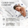image:imageLinen Market DoubleBrushed Microfiber Queen Sheet Set 4 Piece  OekoTEX Certified Ultra Soft amp WrinkleFree  16 Deep Pocket Sheets  Easy Care Queen Size  IvoryIndigo Flowers Navy