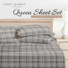 image:imageLinen Market DoubleBrushed Microfiber Queen Sheet Set 4 Piece  OekoTEX Certified Ultra Soft amp WrinkleFree  16 Deep Pocket Sheets  Easy Care Queen Size  IvoryPolkadot Gray